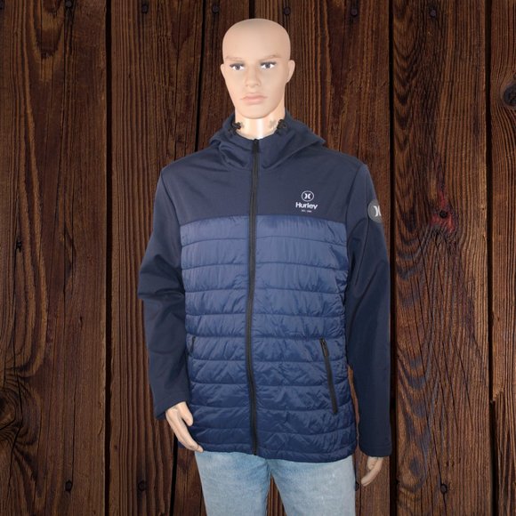 Hurley Other - Men's Wind Resistant Jacket with Adjustable Hood L